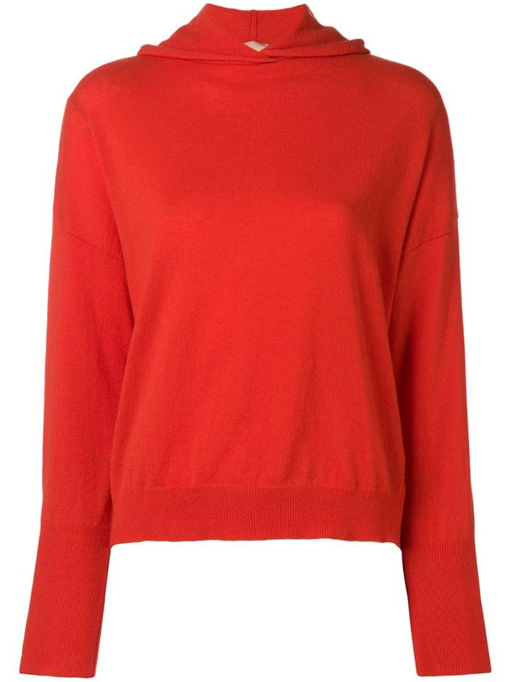 Nude Hooded Sweatshirt - Yellow & Orange