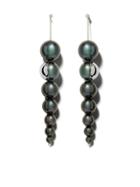 Tasaki 18kt White Gold Shell Earrings