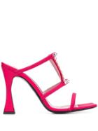 Les Petits Joueurs Hoya Embellished Heeled Sandals - Pink