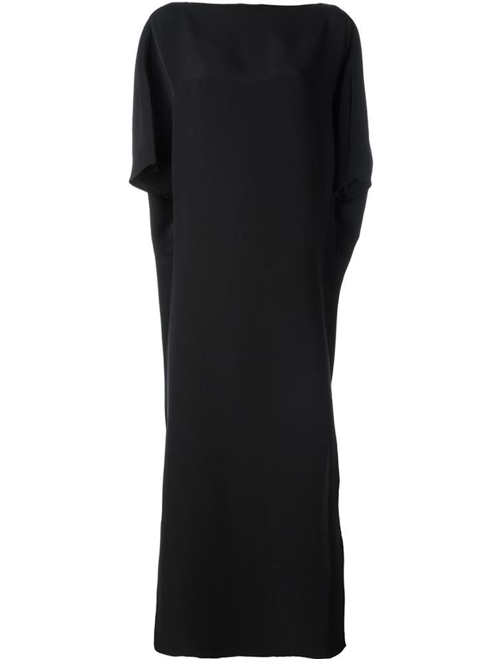 Gianluca Capannolo Half Sleeve Maxi Dress, Women's, Size: 44, Black, Silk