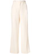 Chloé Cropped Wide-leg Trousers - Nude & Neutrals
