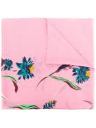 Paul Smith Floral Scarf - Pink & Purple