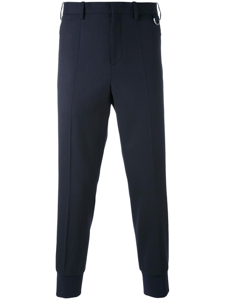 Tapered Tailored Trousers - Men - Cotton/spandex/elastane/virgin Wool - 46, Blue, Cotton/spandex/elastane/virgin Wool, Neil Barrett