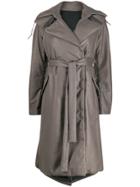 Isaac Sellam Experience Padded Oversized Trench Coat - Grey