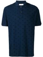 Etro Paisley Embroidered Polo Shirt - Blue