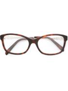 Emilio Pucci Square Frame Glasses, Brown, Acetate/metal (other)