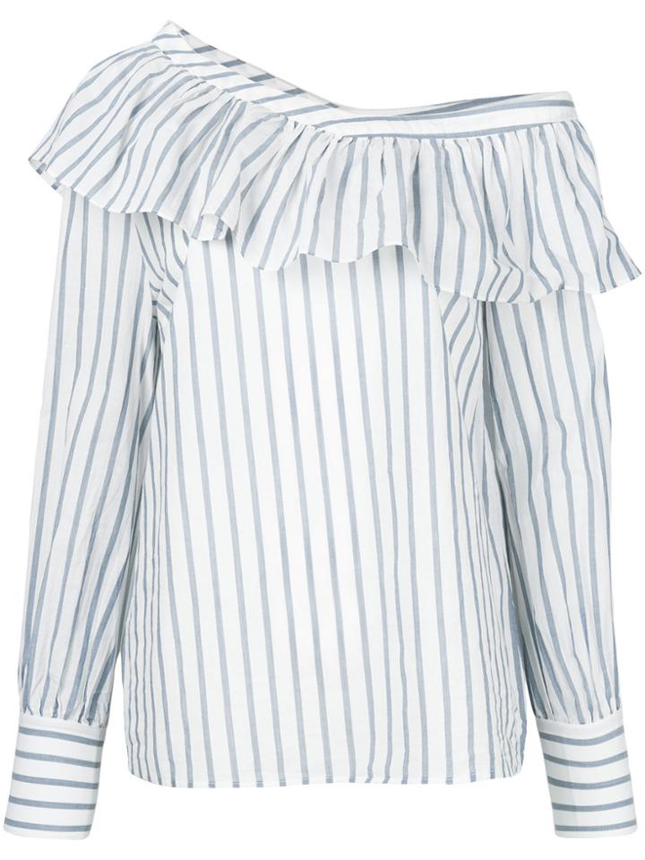 Paige Dropped Shoulder Blouse - White