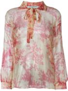 Philosophy Di Lorenzo Serafini Bishop Sleeve Blouse