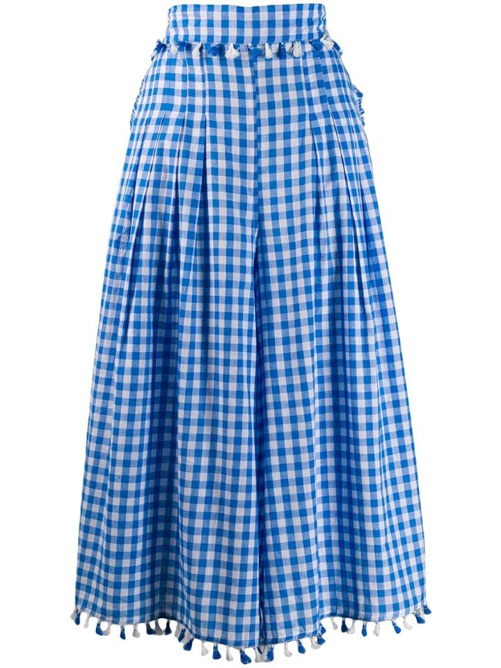 Dodo Bar Or Checked Skirt - Blue