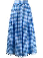 Dodo Bar Or Checked Skirt - Blue