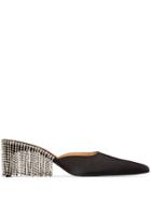 Area Crystal-tassel Pumps - Black