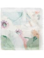 Loewe Floral Print Scarf - White