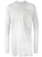 Rick Owens Drkshdw Longline Sweatshirt, Men's, Size: Xs, Grey, Cotton