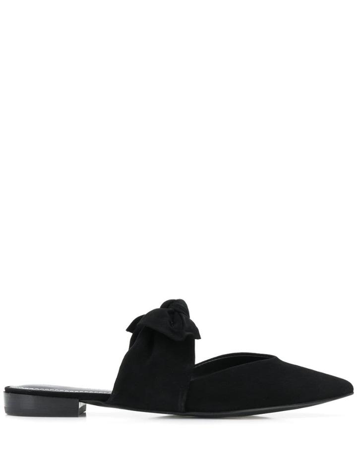 Kendall+kylie Bow Slip On Mules - Black