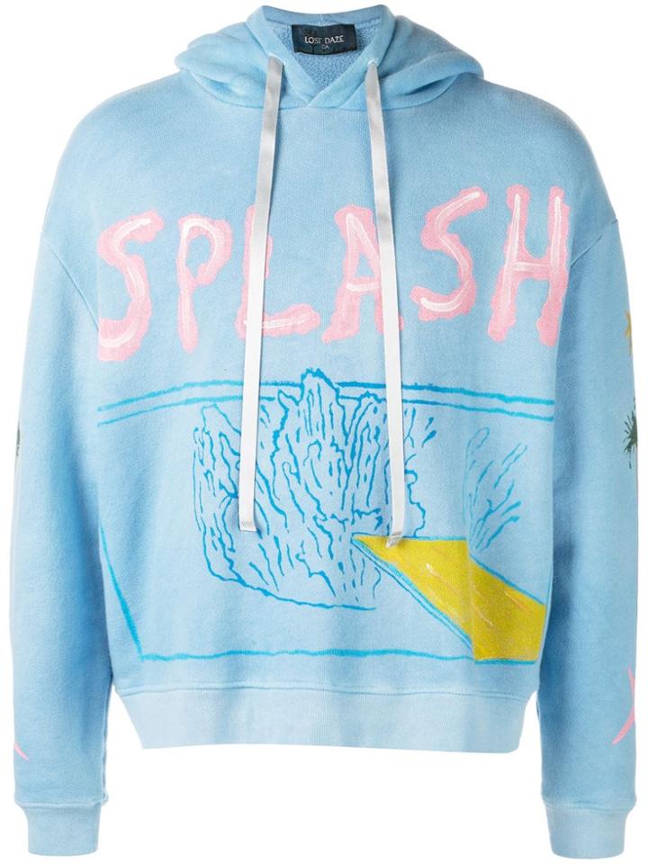 Lost Daze Splash Hoodie - Blue