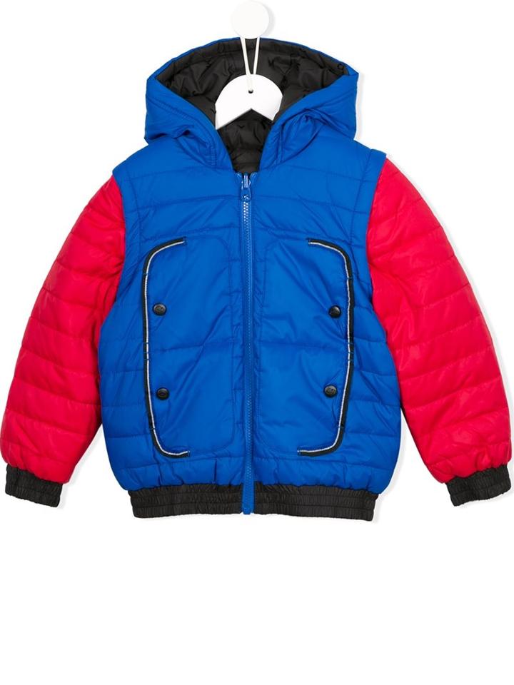 Reversible Puffer Jacket, Boy's, Size: 8 Yrs, Blue, Little Marc Jacobs
