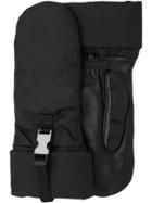 Prada Clasp Fastened Mittens - Black