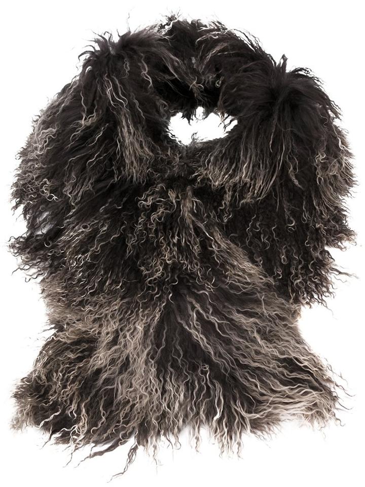 Hemisphere Shearling Scarf