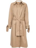 Tiko Paksa Classic Belted Trench Coat - Nude & Neutrals