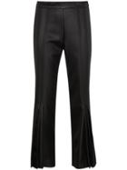Marco De Vincenzo Cropped Flared Mid Rise Pants - Black