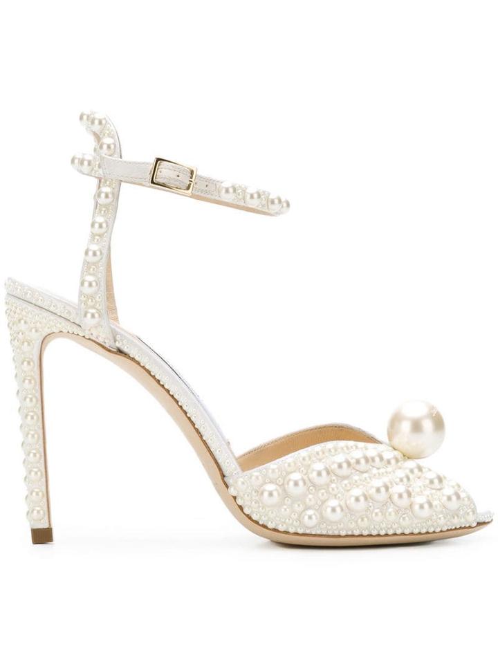 Jimmy Choo Sacora 100 Sandals - White