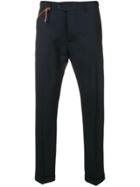 Berwich Cord-detail Slim-fit Trousers - Blue