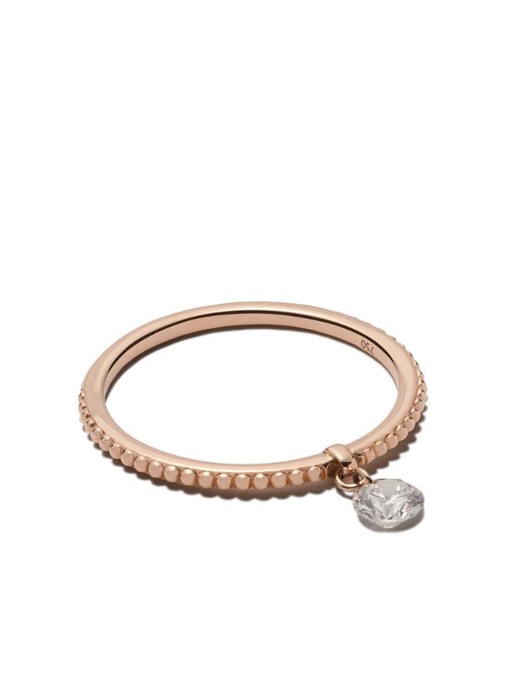 Raphaele Canot 18kt Rose Gold Set Free Diamond Beaded Ring