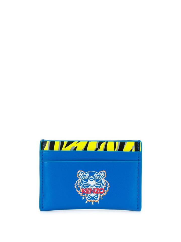 Kenzo Emboosed Logo Cardholder - Blue
