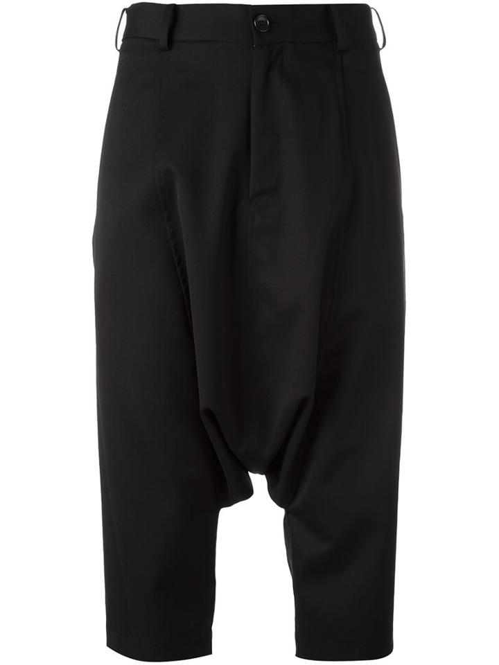 Comme Des Garçons Girl Drop Crotch Pants, Size: Small, Black, Wool