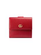 Gucci French Flap Wallet - Red