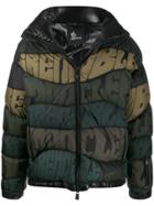 Moncler Grenoble Logo Stripe Puffer Jacket - Black