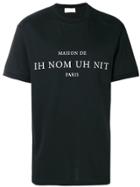Ih Nom Uh Nit Logo Printed T-shirt - Black