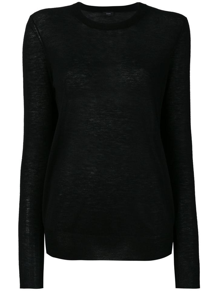 Joseph - Crew Neck Jumper - Women - Cashmere - L, Black, Cashmere