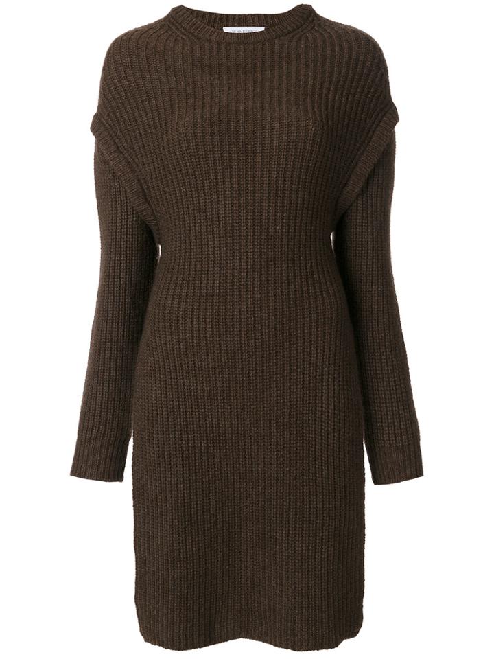 Jw Anderson Long Knit Jumper - Brown