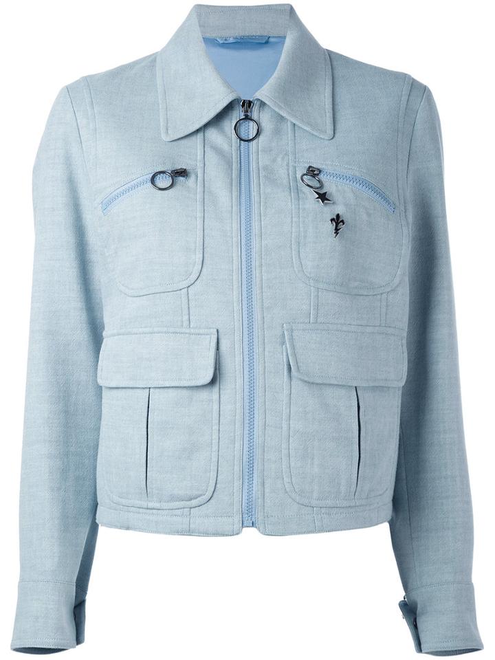 Neil Barrett - Peacoat Denim Jacket - Women - Cotton - M, Blue, Cotton