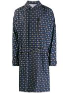 Kenzo Printed Parka - Blue