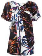 Emilio Pucci Tree Print Panelled Mini Dress, Women's, Size: 42, Silk