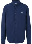 Kenzo - Mini Tiger Button Down Shirt - Men - Cotton - L, Blue, Cotton