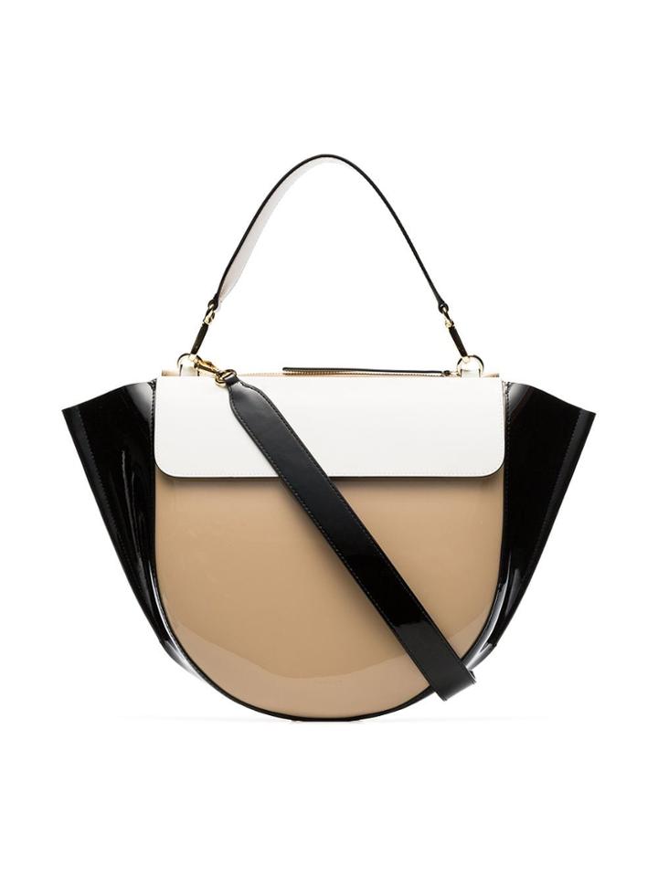 Wandler Multicoloured Hortensia Patent Leather Shoulder Bag - Neutrals