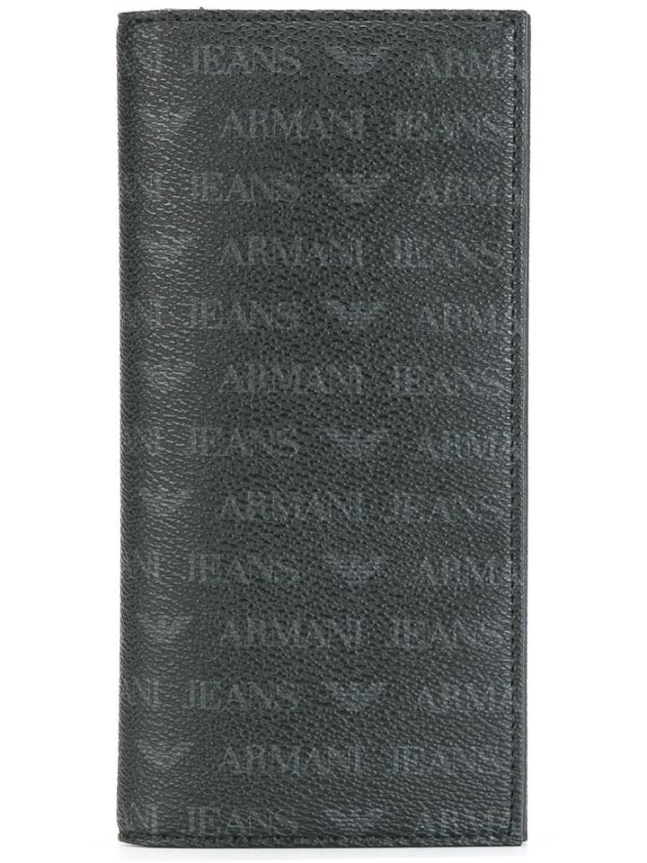 Armani Jeans Monogrammed Cardholder - Black