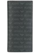 Armani Jeans Monogrammed Cardholder - Black