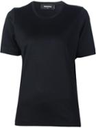 Dsquared2 Round Neck T-shirt, Women's, Size: Medium, Black, Silk/viscose