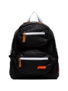 Heron Preston Black And White Double Front Zip Backpack