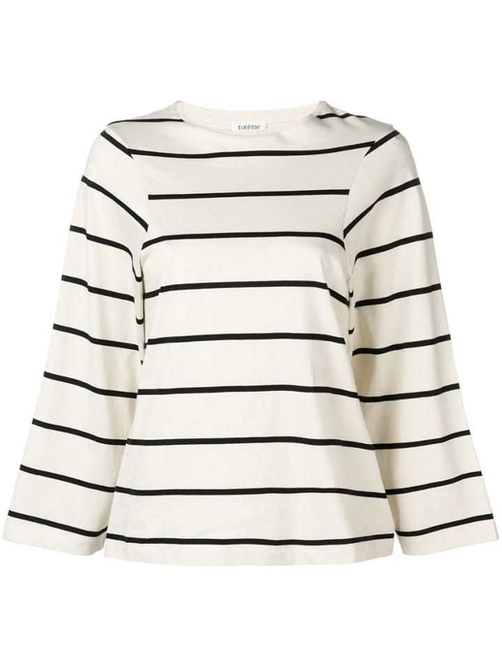 Toteme Lesina Striped Top - White