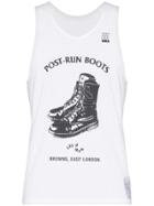 Satisfy Graphic Print Mesh Vest - White