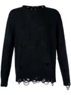 The Soloist Destroyed Jumper, Men's, Size: 48, Black, Cashmere/wool