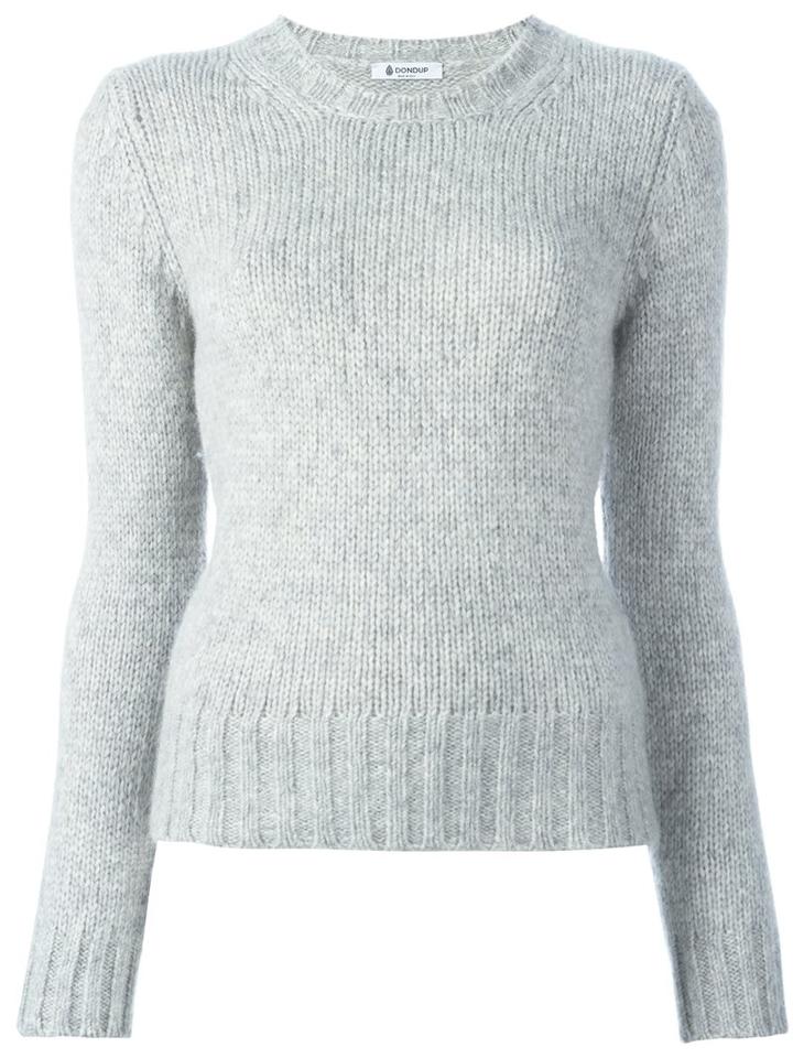 Dondup 'bellflower' Jumper, Women's, Size: Large, Grey, Polyamide/alpaca/merino