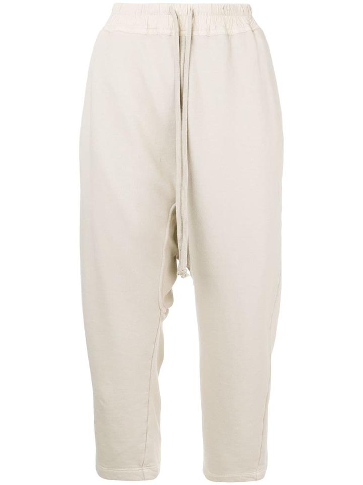 Rick Owens Drkshdw Loose Cropped Trousers - Nude & Neutrals