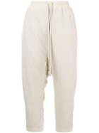 Rick Owens Drkshdw Loose Cropped Trousers - Nude & Neutrals