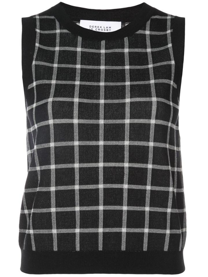 Derek Lam 10 Crosby Sleeveless Cropped Knit Top - Black